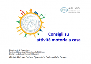 CONSIGLI SU ATTIVITA&#8217; MOTORIA A CASA