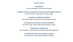 SABATO 19 MARZO INCONTRO PUBBLICO SUL TEMA &#8220;IL TUMORE PROSTATICO: L&#8217;IMPORTANZA DELLA DIAGNOSI PRECOCE&#8221;