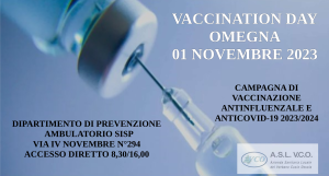 VACCINATION DAY 01 NOVEMBRE 2023 OMEGNA