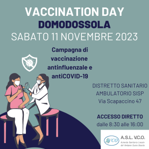 VACCINATION DAY DOMODOSSOLA 11/11/2023