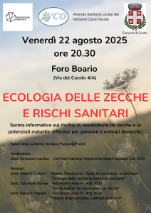 ECOLOGIA DELLE ZECCHE E RISCHI SANITARI