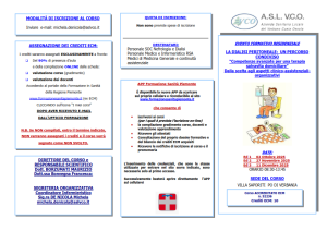 EVENTO FORMATIVO RESIDENZIALE &#8211; LA DIALISI PERITONEALE: UN PERCORSO CONDIVISO &#8220;Competenze avanzate per una terapia salvavita domiciliare&#8221;