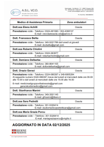 VADEMECUM &#8211; APPLICAZIONE ACCORDO MEDICI DI FAMIGLIA