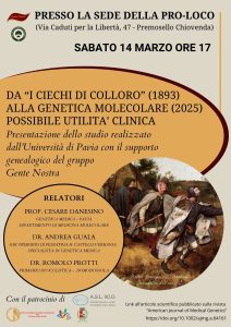 Da “I Ciechi di Colloro” (1893) alla Genetica Molecolare (2025) possibile utilit&agrave; clinica