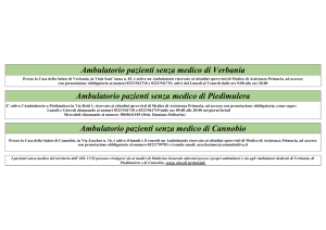 Cessazione attività Medico di Assistenza Primaria Dott. Antonello Bolamperti